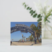 Santa-Monica-Pier Postkarte (Stehend Vorderseite)
