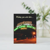 Santa Monica Pier Postkarte (Stehend Vorderseite)