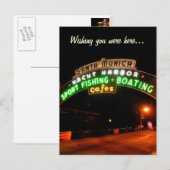 Santa Monica Pier Postkarte (Vorne/Hinten)