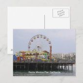 Santa Monica Pier Postkarte (Vorne/Hinten)