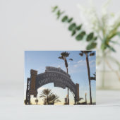 Santa Monica Pier Postkarte (Stehend Vorderseite)