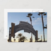 Santa Monica Pier Postkarte (Vorne/Hinten)