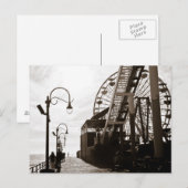Santa Monica Pier Postkarte (Vorne/Hinten)