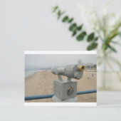 Santa Monica Pier Postkarte (Stehend Vorderseite)