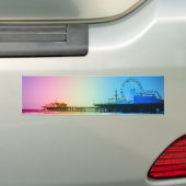 Santa Monica Pier Rainbow Colors Autoaufkleber (Auf Auto)