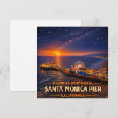 Santa Monica Pier Route 66 Küsten Grüße (Vorne/Hinten)