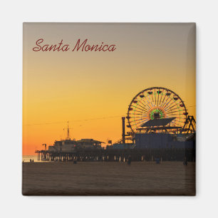 Santa Monica Pier-Sonnenuntergang Magnet
