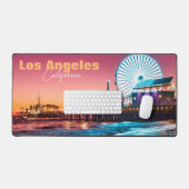 Santa Monica Pier Sunset Schreibtischunterlage (Tastatur & Maus)