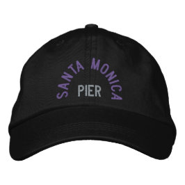 SANTA MONICA PIER-Verstellbare Cap Bestickte Baseballkappe