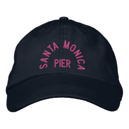 SANTA MONICA PIER-Verstellbare Cap Bestickte Kappe