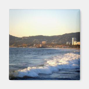 Santa Monica Pier, wie von Venedig-Strand gesehen Magnet