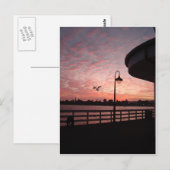 Santa Monica Pink Postkarte (Vorne/Hinten)