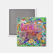 Santa Monica Risikofaktor Magnet (Vorderseite/Rückseite)