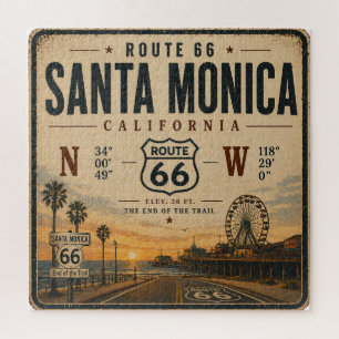 Santa Monica Route 66 End Trail Puzzle