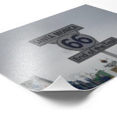 Santa Monica Route 66 Fotodruck (Ecke)