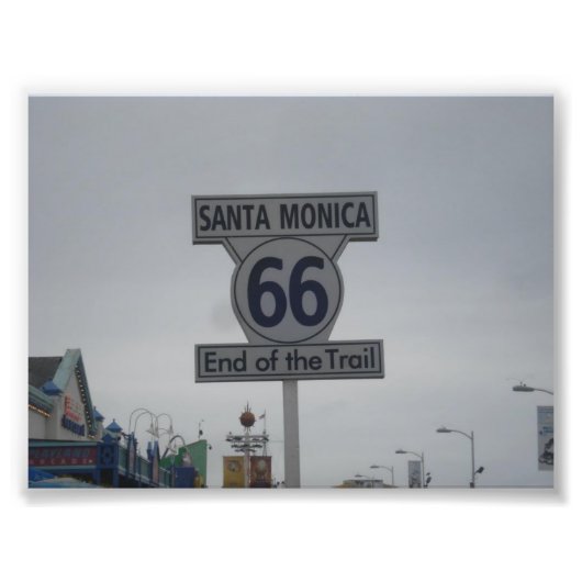Santa Monica Route 66 Fotodruck (Vorne)