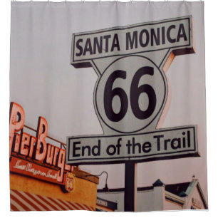 Santa Monica Route 66 Kalifornien Duschvorhang
