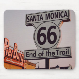 Santa Monica Route 66 Kalifornien Mousepad