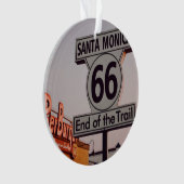 Santa Monica Route 66 Kalifornien Ornament (Vorderseite)