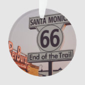 Santa Monica Route 66 Kalifornien Ornament (Vorderseite)
