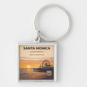 Santa Monica Route 66 Küstenreise Andenken Schlüsselanhänger