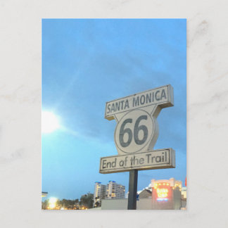 Santa Monica Route 66 Postkarte
