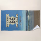 Santa Monica Route 66 Strandtuch (Vorderseite)