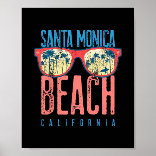 Santa Monica-Shirt Strand Kalifornien Familienurla Poster