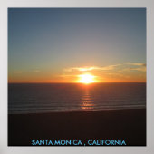 SANTA MONICA SUNSET #1 POSTER (Vorne)