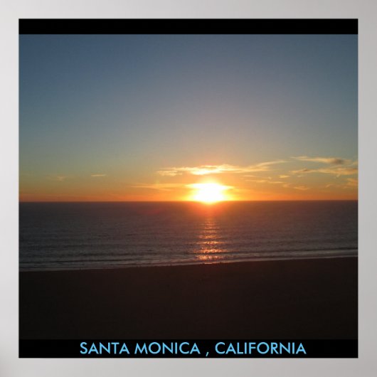 SANTA MONICA SUNSET #1 POSTER (Vorne)