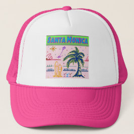 "Santa Monica" Surfer Beach Hat Truckerkappe