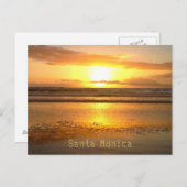 Santa Monica Travel Beach Bubbles Postkarte (Vorne/Hinten)