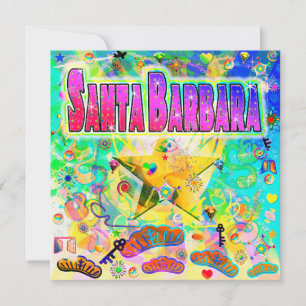 Santa Monica Tropical Friends Holiday Feiertagskarte