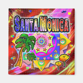 Santa Monica Tropical Friends Magnet