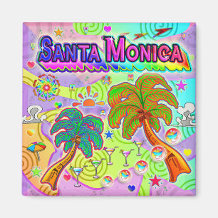 Santa Monica Urlaub Ziel Magnet