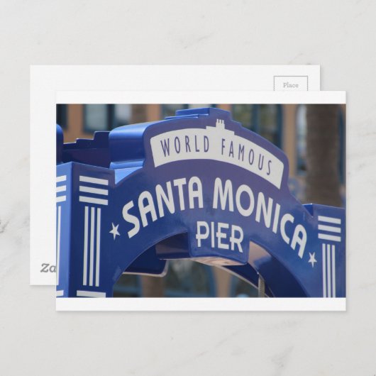 Santa Monica Venice Beach California Postkarte (Vorne/Hinten)