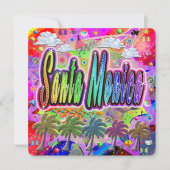 Santa Monica Vista Express Feiertagskarte (Vorderseite)