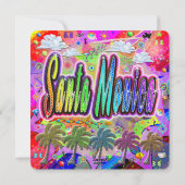 Santa Monica Vista Express Feiertagskarte (Rückseite)