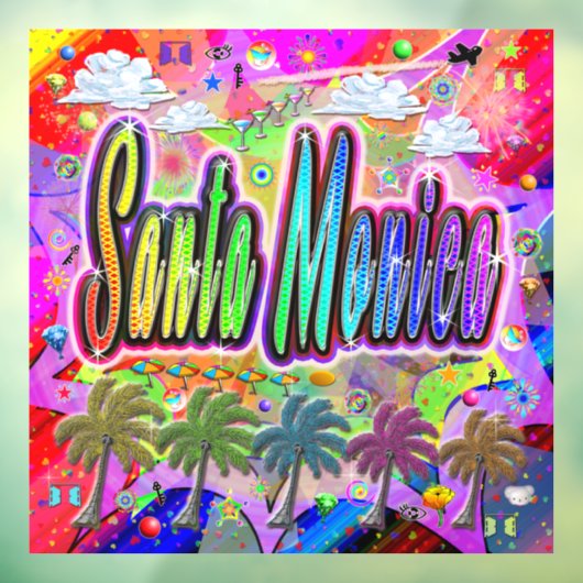 Santa Monica Vista Express Fensteraufkleber (Blatt 3)