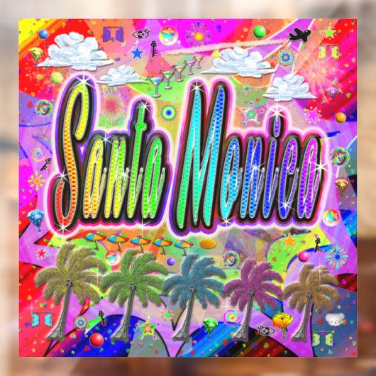 Santa Monica Vista Express Fensteraufkleber (Blatt 2)