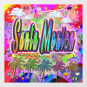 Santa Monica Vista Express Fensteraufkleber (Blatt)