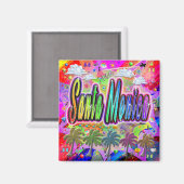 Santa Monica Vista Express Magnet (Vorderseite/Rückseite)