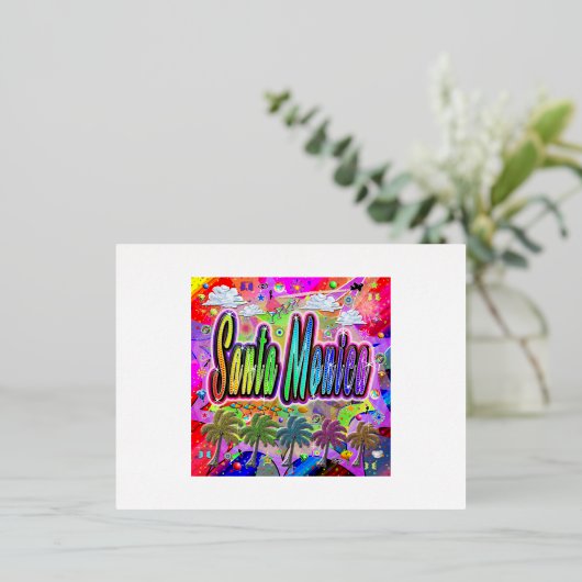 Santa Monica Vista Express Postkarte (Stehend vorne)