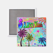 Santa Monica Vivid Romance Magnet (Vorderseite/Rückseite)