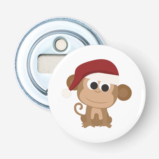 Santa Monkey Flaschenöffner (Vorderseite)