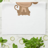 Santa Monkey Geschirrtuch (Gefaltet)