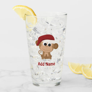 Santa Monkey Glas
