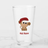Santa Monkey Glas (Vorderseite)