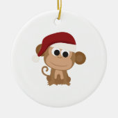 Santa Monkey Keramikornament (Vorne)
