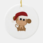 Santa Monkey Keramikornament (Hinten)
